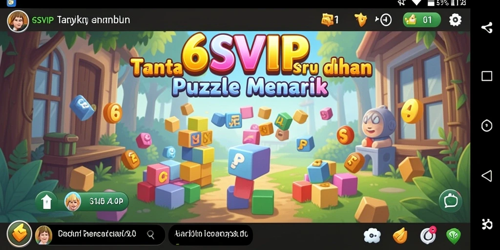 Screenshot utama 6SVIP menampilkan gameplay Puzzle yang menantang dan menyenangkan.