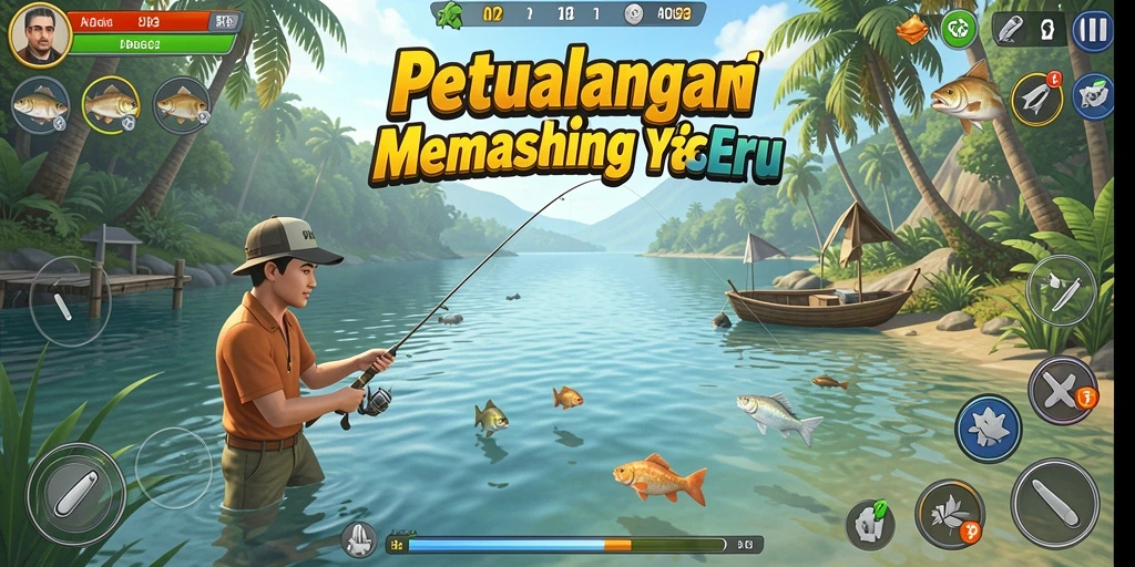Screenshot gameplay memancing yang menakjubkan di ADG62.