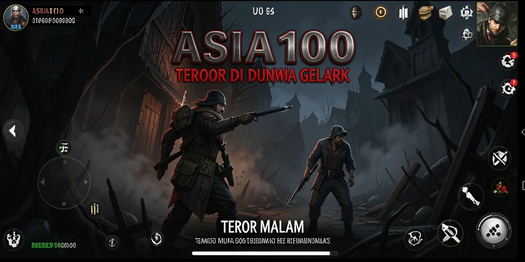 Gameplay menakutkan di ASIA100, menyelami kegelapan penuh teror.