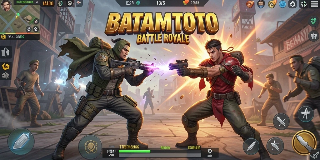 Screenshot gameplay BATAMTOTO yang menampilkan aksi seru di arena.