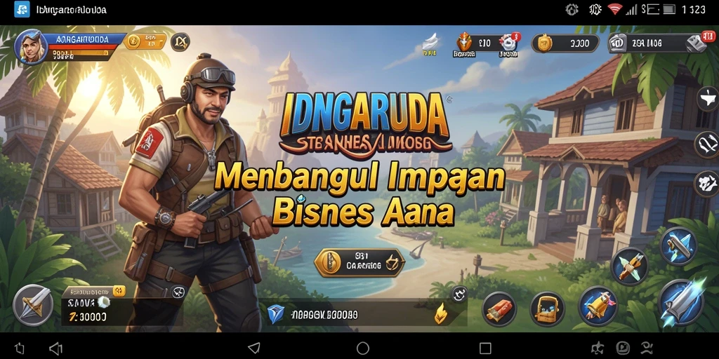 Tampilan gameplay IDNGARUDA yang menegangkan dan seru.