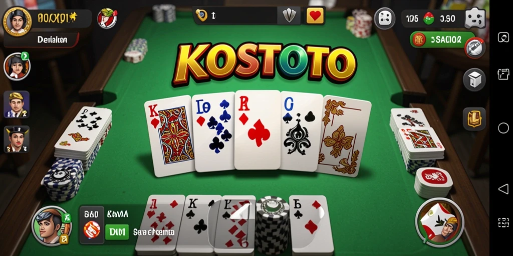 Tampilan gameplay KOSTOTO yang menarik dan interaktif.