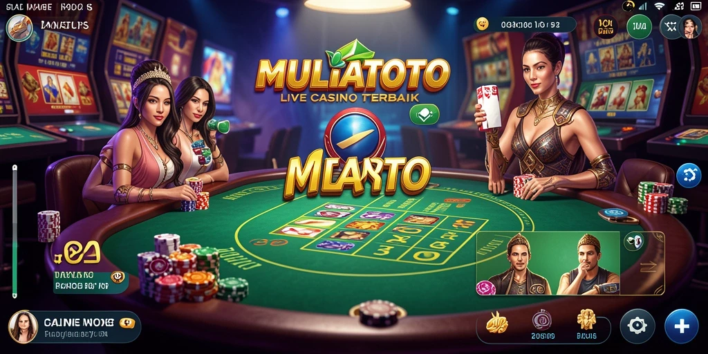 Tampilan gameplay Live Casino yang mendebarkan di MULIATOTO.
