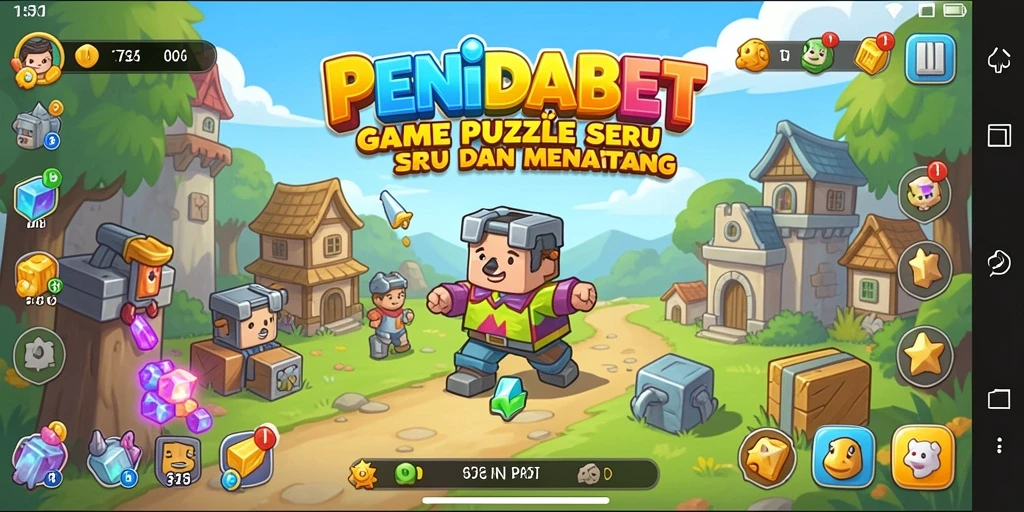 Screenshot PENIDABET menampilkan gameplay puzzle yang mendebarkan.