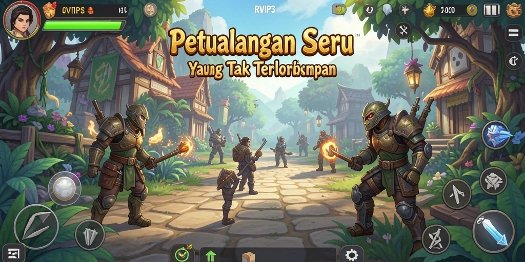 Tampilan gameplay RVIP3 menampilkan aksi seru dan eksplorasi mendebarkan.