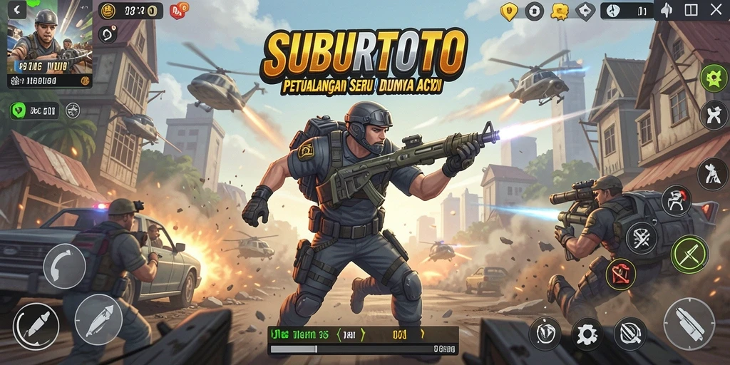 Gameplay aktif SUBURTOTO menampilkan petualangan seru dan tantangan yang menegangkan.