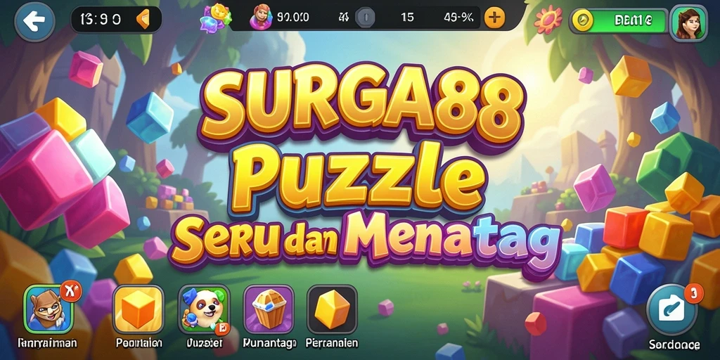 Screenshot gameplay SURGA88 menampilkan tantangan Puzzle yang menarik.